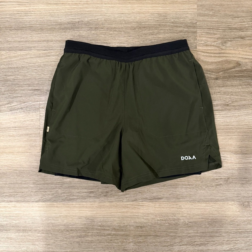 DOXA ReRUN‎ 2 In 1 5 Running Shorts Forest Small Double Layer